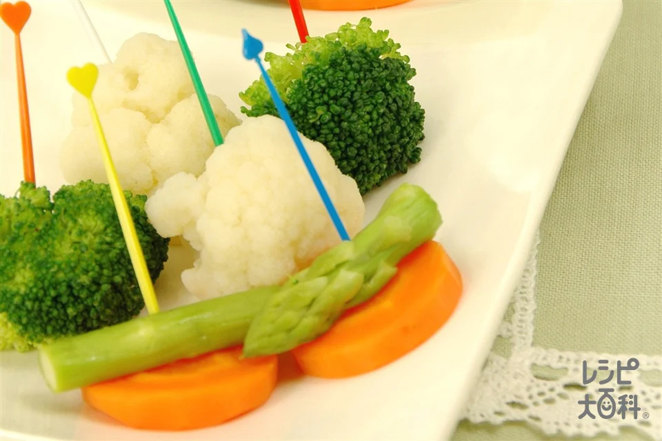 彩り野菜のピンチョス2種の「コクうま」ソース