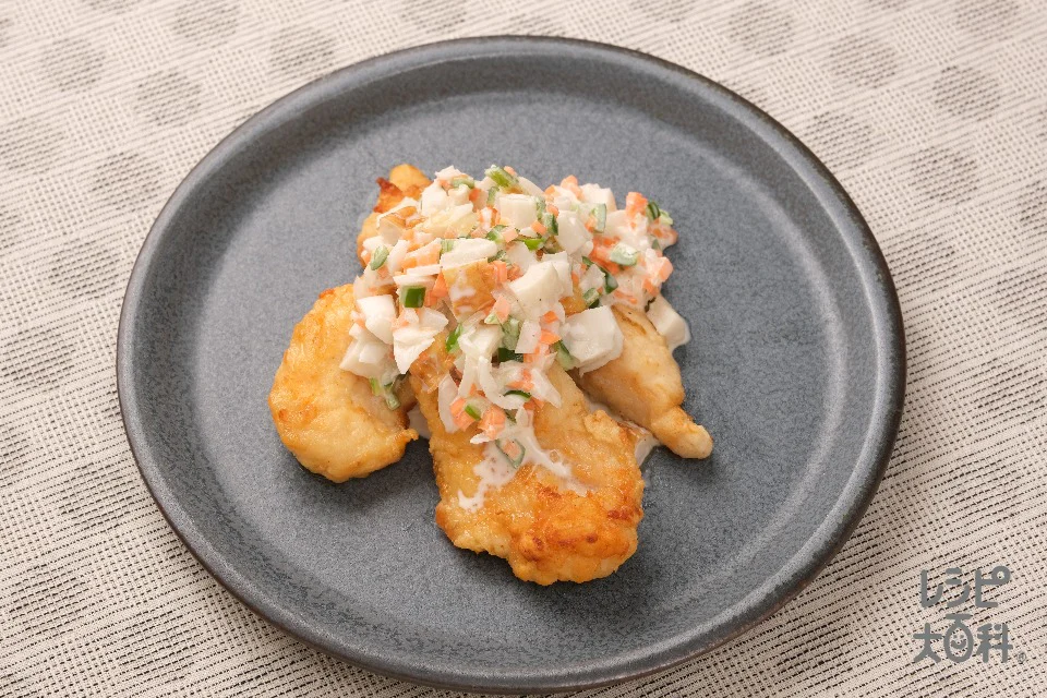 鶏ささみのチキン南蛮～ちくわのタルタルソースがけ～