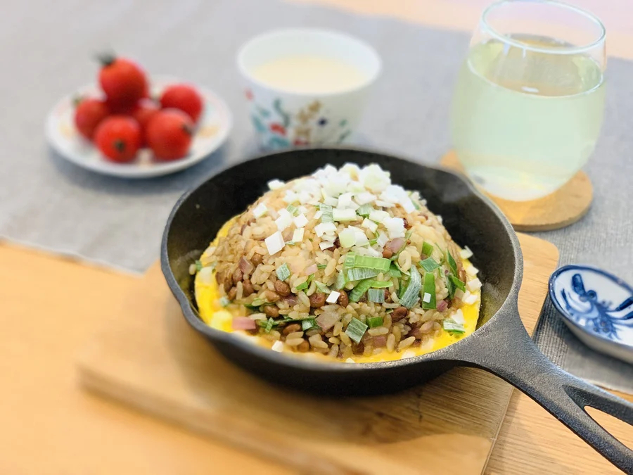 味の素社製品でお店の味を再現!「特製納豆パスタ」
