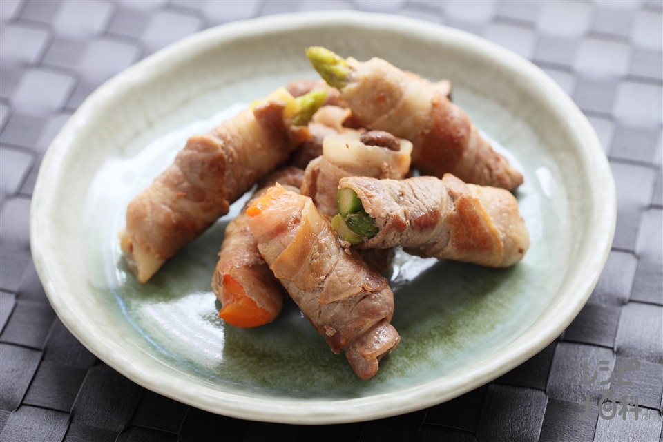 野菜の豚肉巻き