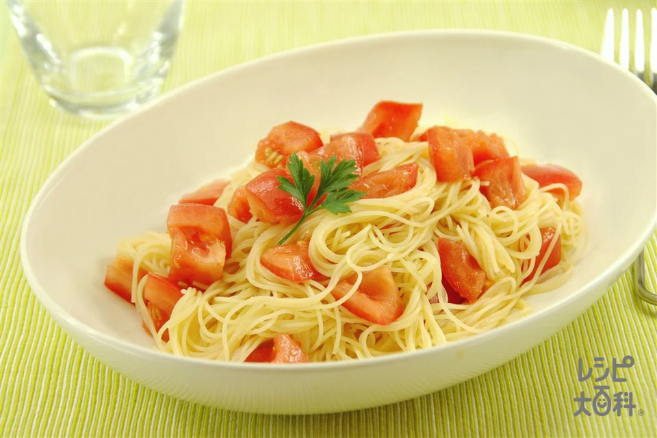 トマトの冷製パスタ