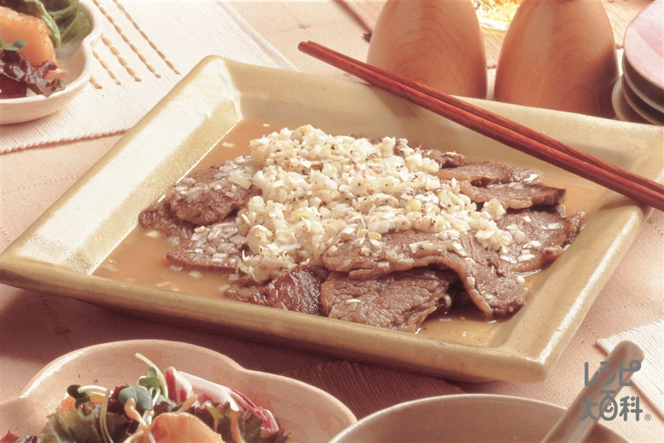 牛肉の昆布塩ソテー