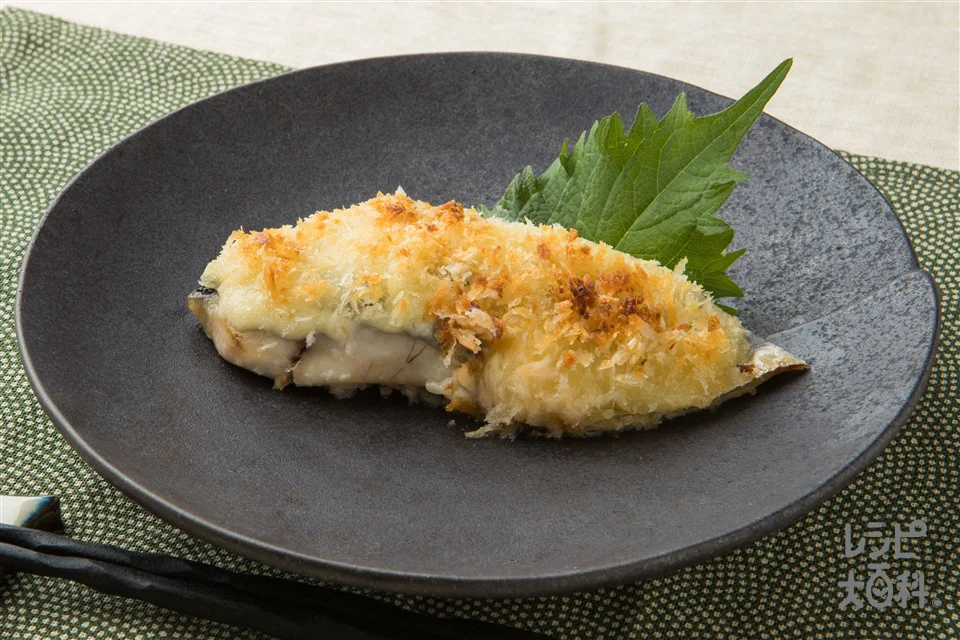 魚のわさびマヨパン粉焼き