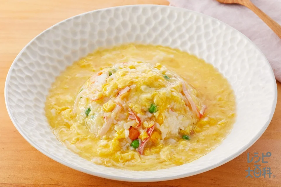 ふわふわ卵のあんかけチャーハン
