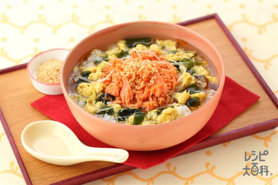 鮭としょうがのスープかけごはん