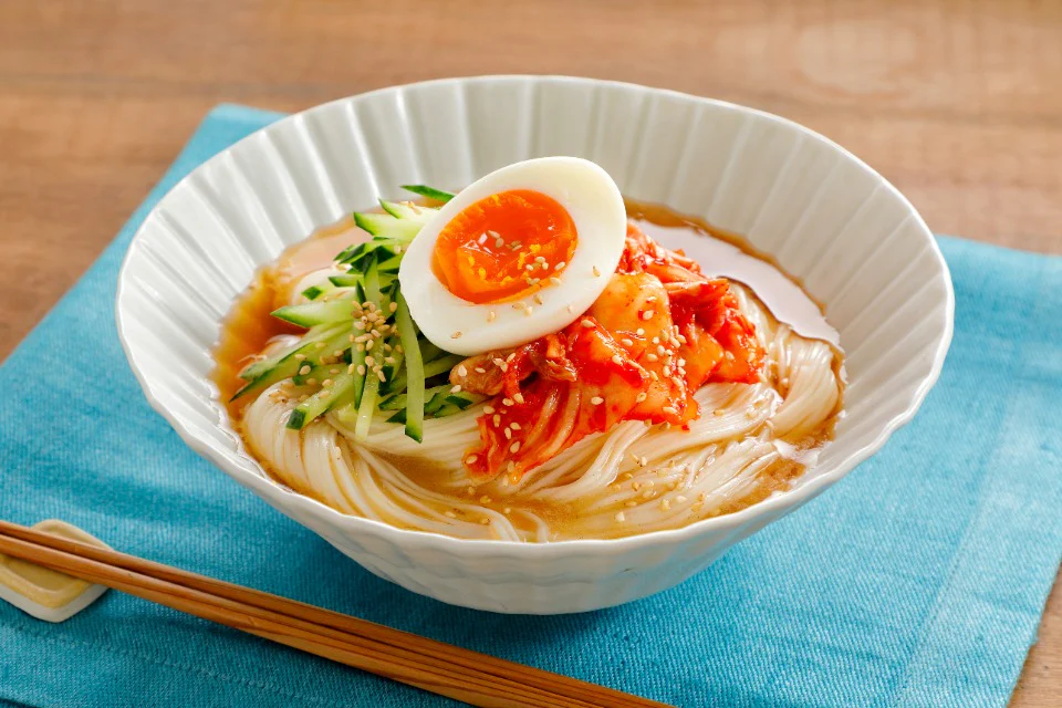冷麺風キムチそうめん