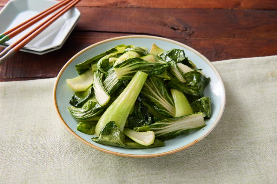 パパッと牛肉だしのチンゲン菜炒め