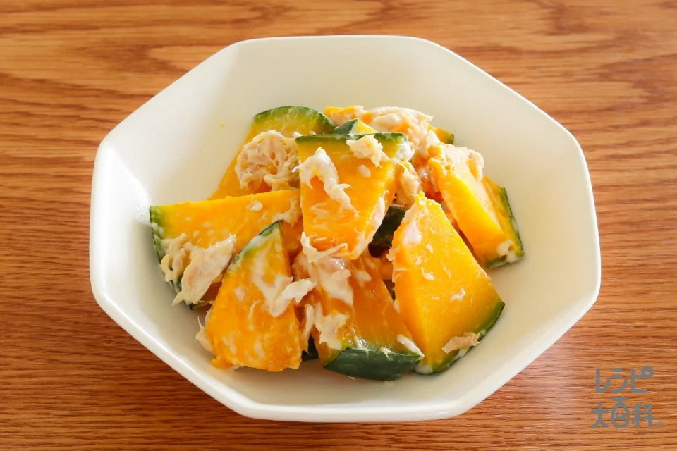 レンジで簡単!ツナかぼちゃ