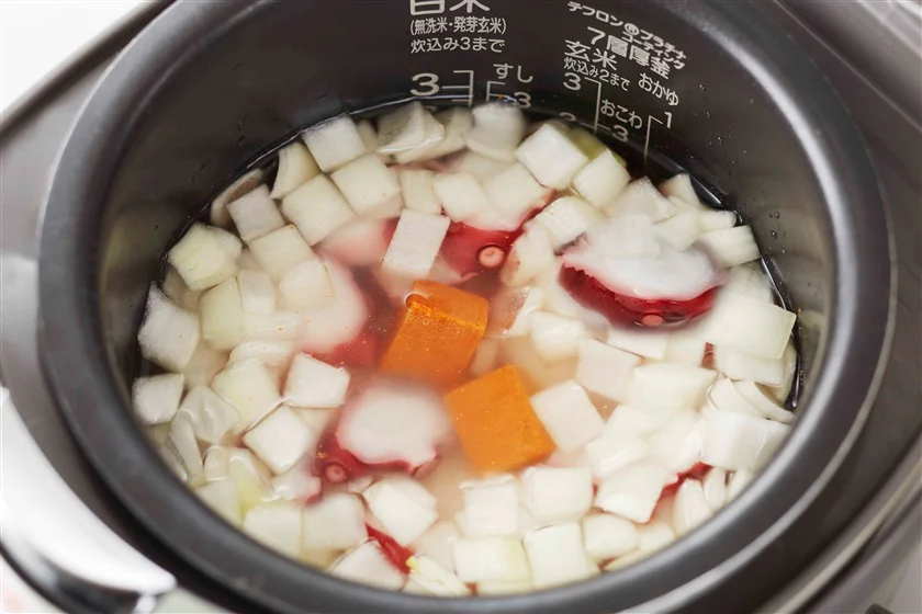 炊き込みたこキムチご飯のつくり方_3_1