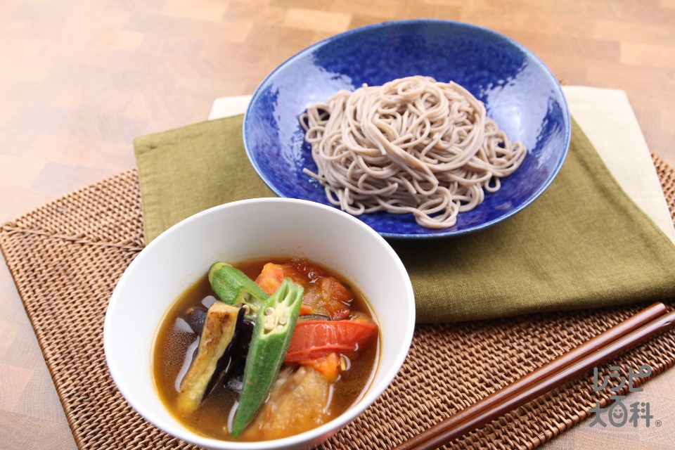 鶏肉とモリモリ夏野菜のつけそば