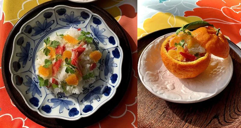 イタリアンパセリ×ポンカン×かに風味かまぼこ