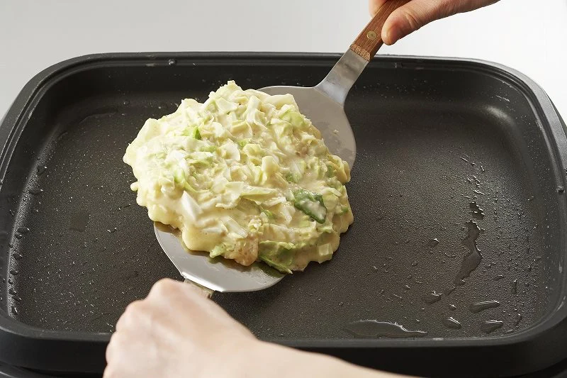 たっぷりキャベツのお好み焼きのつくり方_4_2