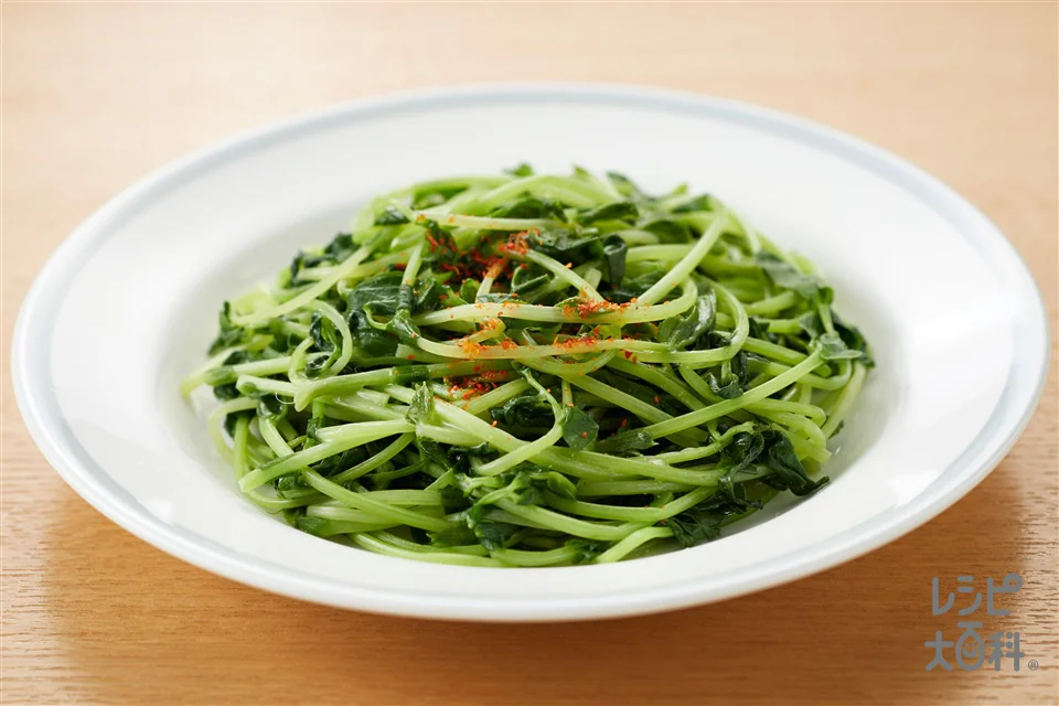 秒速　豆苗炒め