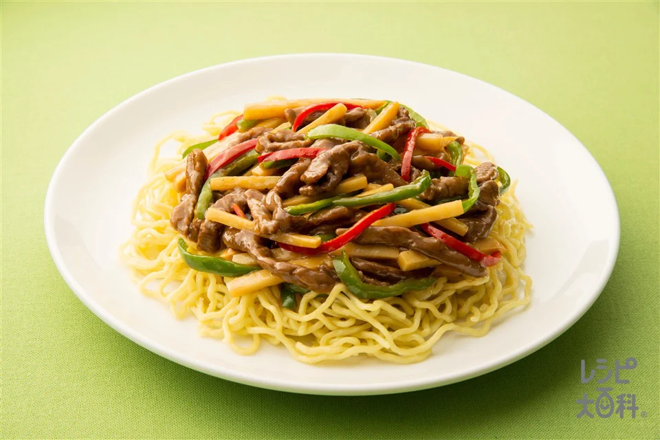 青椒肉絲麺