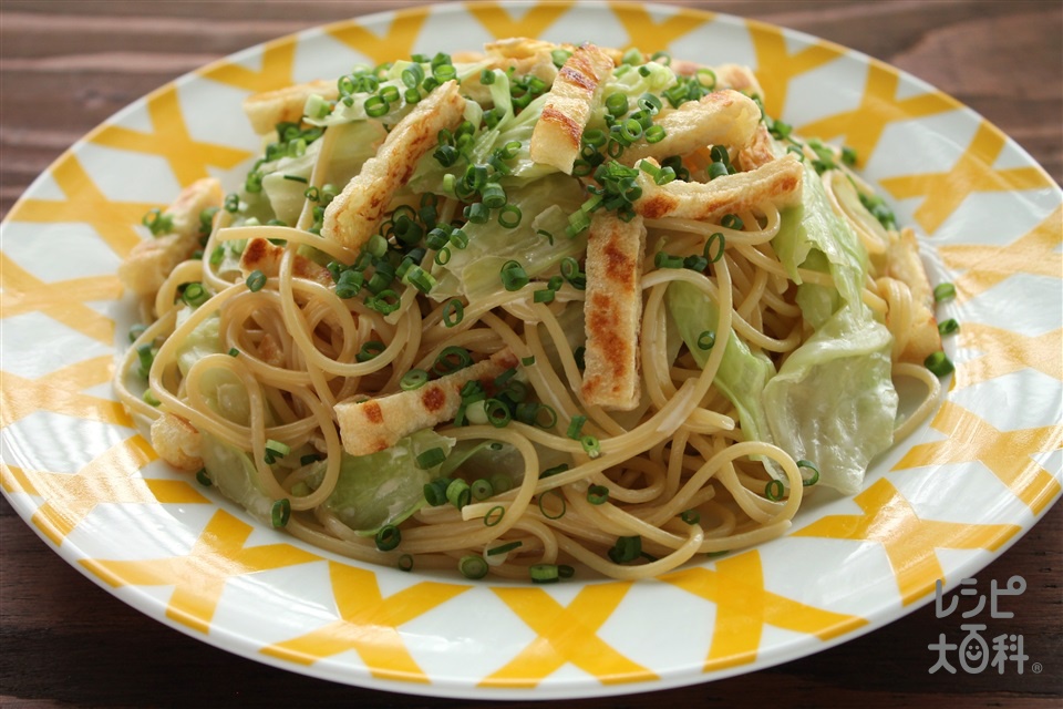 油揚げのマヨポンパスタ