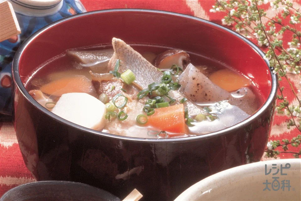 ぶりと根菜汁