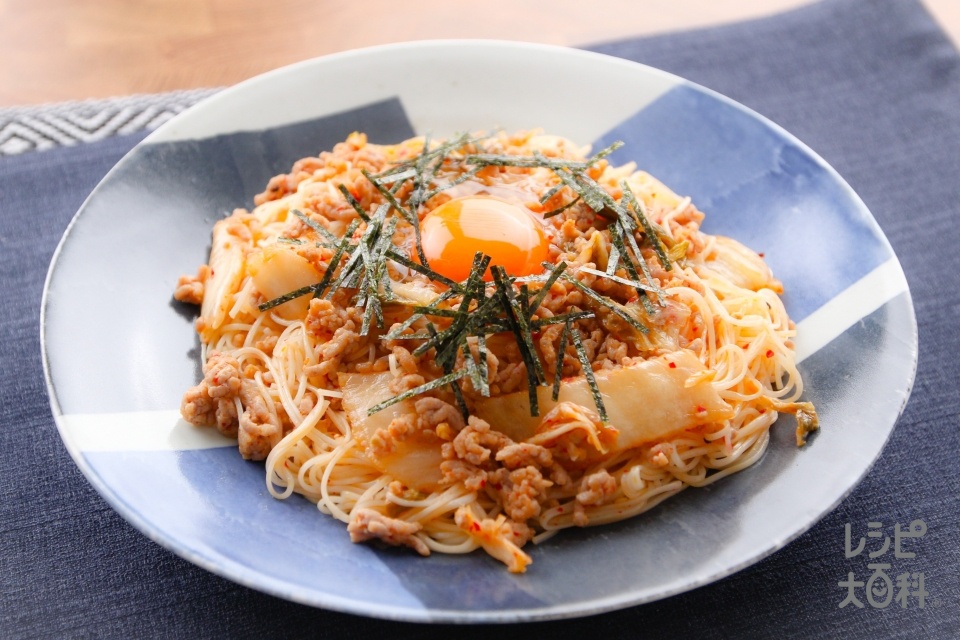 焼きキムチそうめん