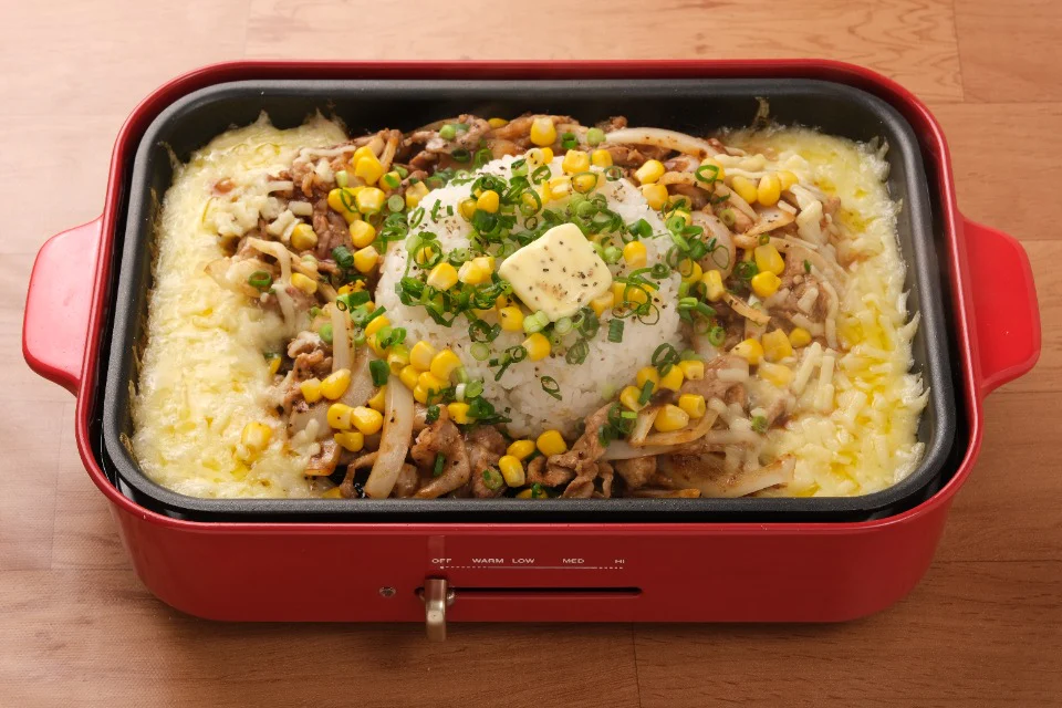 ホットプレートで☆回鍋肉ペッパーライス