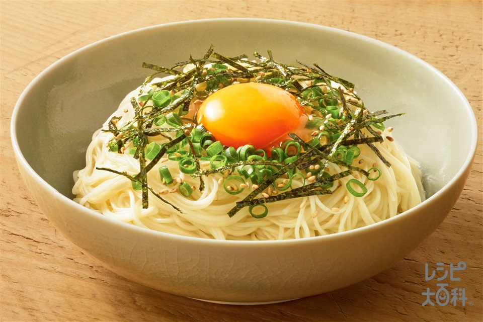 鶏だし香る！かま玉そうめんの作り方 | レシピ |【味の素パーク】