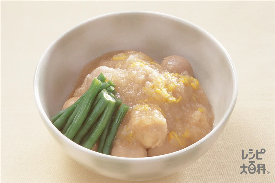 里いものみぞれ煮(菊入り)