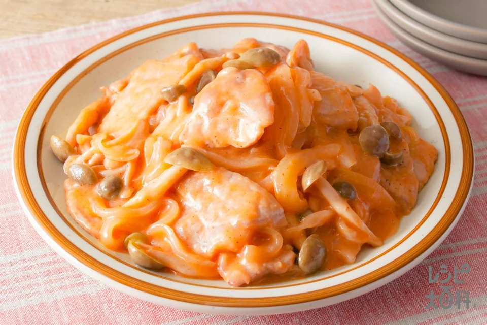 韓国風　豚肉のチーズクリーム