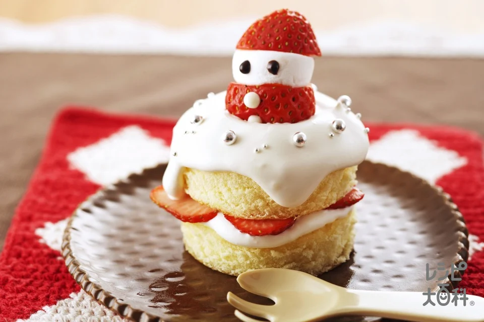 いちごサンタのケーキ