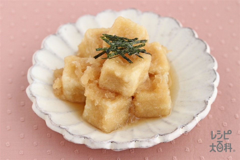 揚げ高野豆腐のおろしあえ
