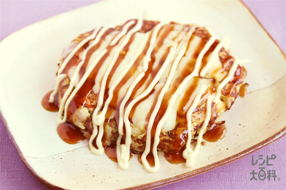 ポテトサラダをナイスリメイク！ポテサラお好み焼き