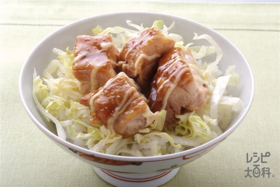 照り焼きチキンのサラダ丼