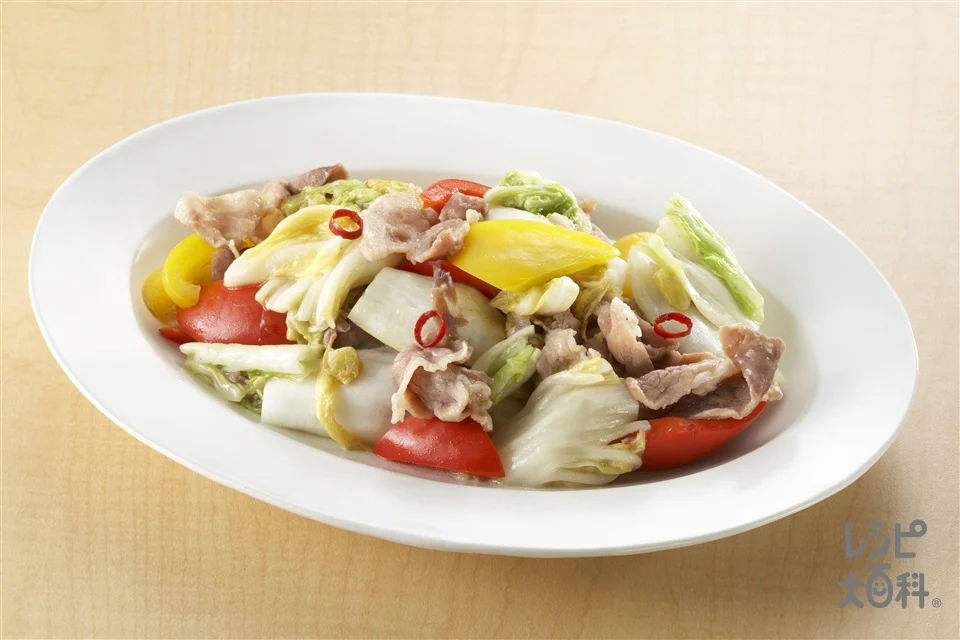 白菜と豚肉の炒め物
