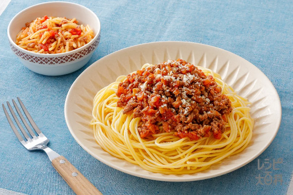 ミートソーススパゲッティ（取り分け離乳食）