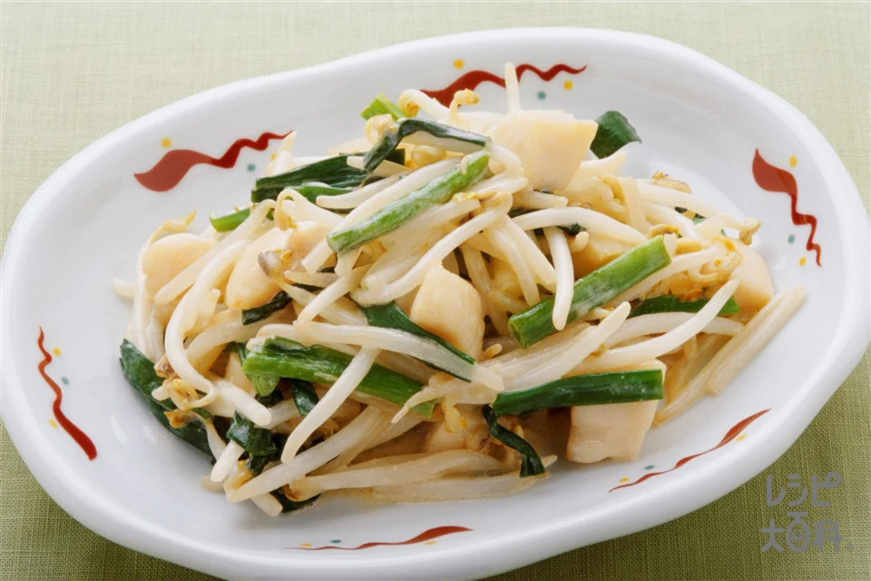 帆立貝ともやしのみそマヨネーズ炒め