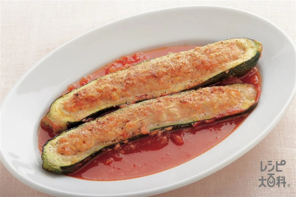 ズッキーニの肉詰め
