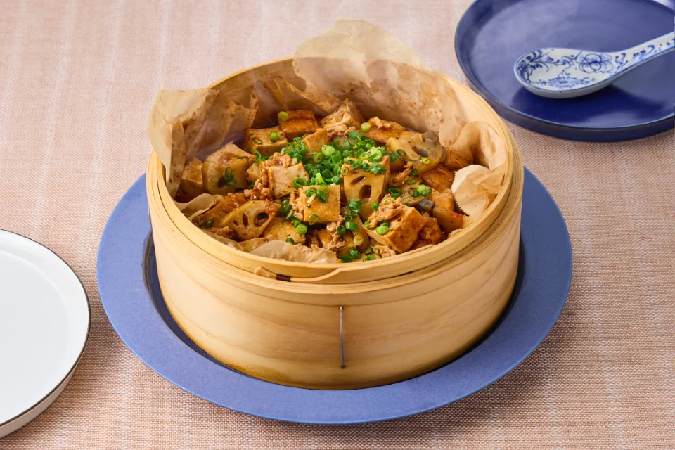 せいろ蒸し麻婆豆腐