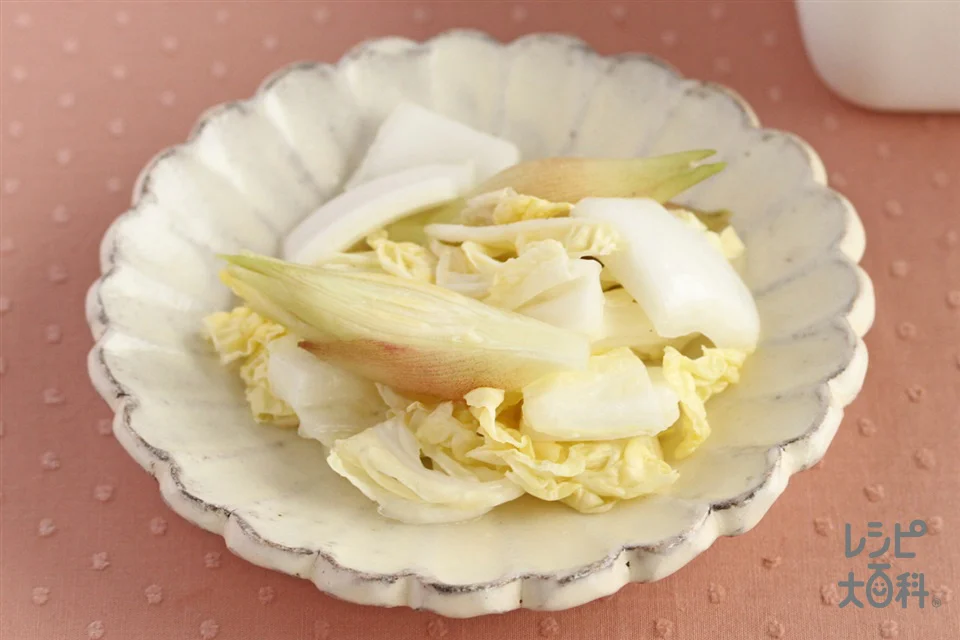 白菜とみょうがの甘酢漬け