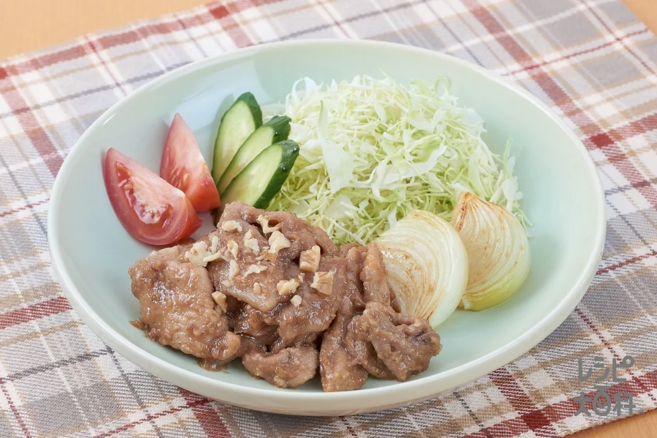 みそとくるみの甘辛しょうが焼き