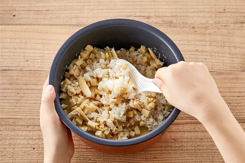 たけのこのだし炊きご飯のつくり方_4_1