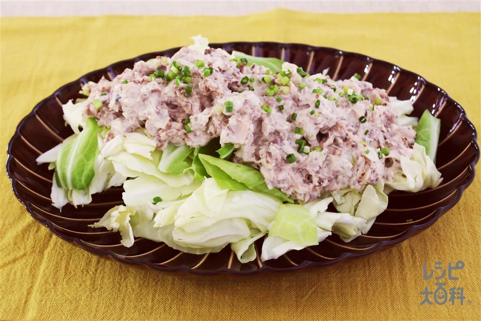 サバ缶マヨとキャベツの絶品サラダ