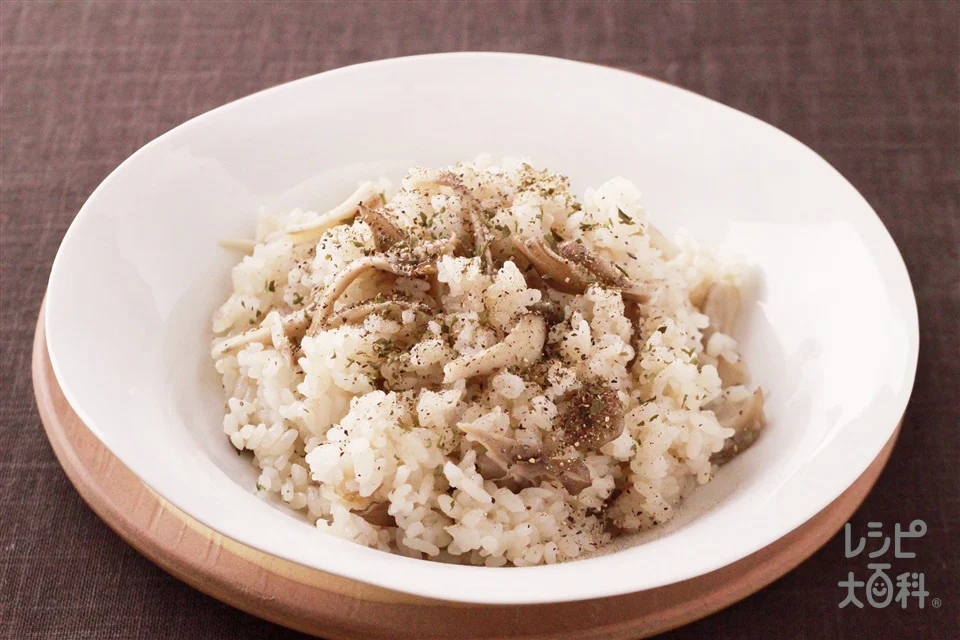 まいたけの炊飯器ピラフ