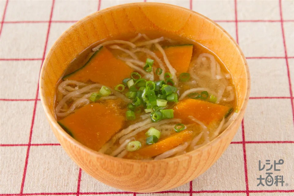 切り干し大根とかぼちゃの味噌汁