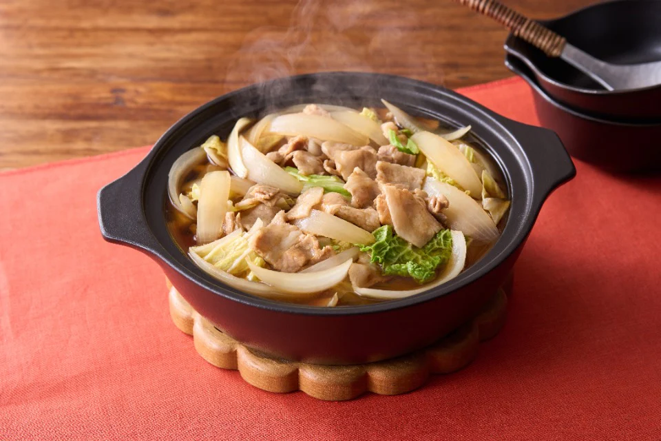 玉ねぎと豚肉の鍋
