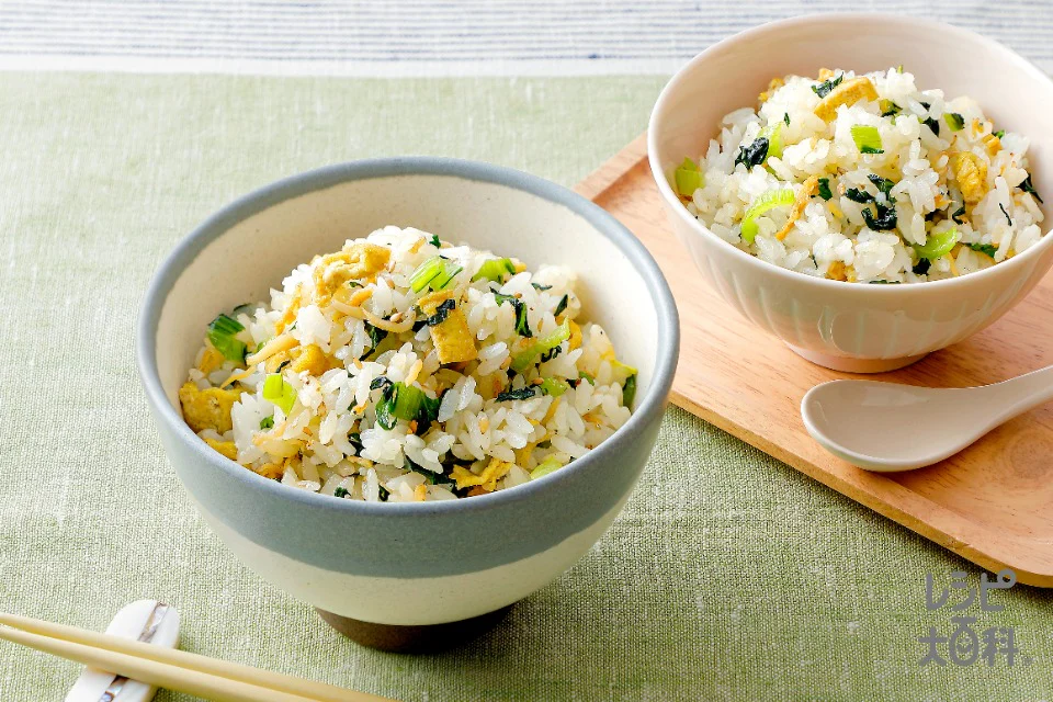 親子で！しらすと小松菜のまぜごはん（幼児食アレンジ）