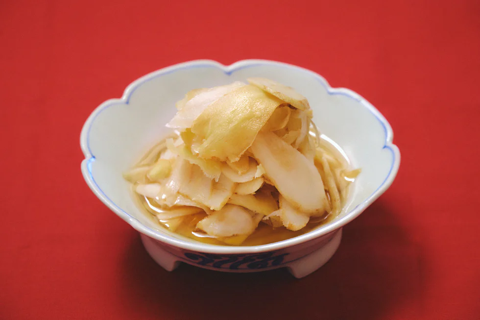 おいしいお酢レシピ「しょうがとごぼうのうま味たっぷりガリ」