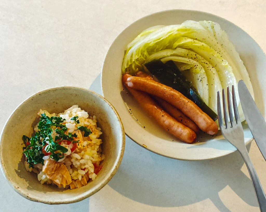 最近のご飯。炊き込みご飯とポトフ