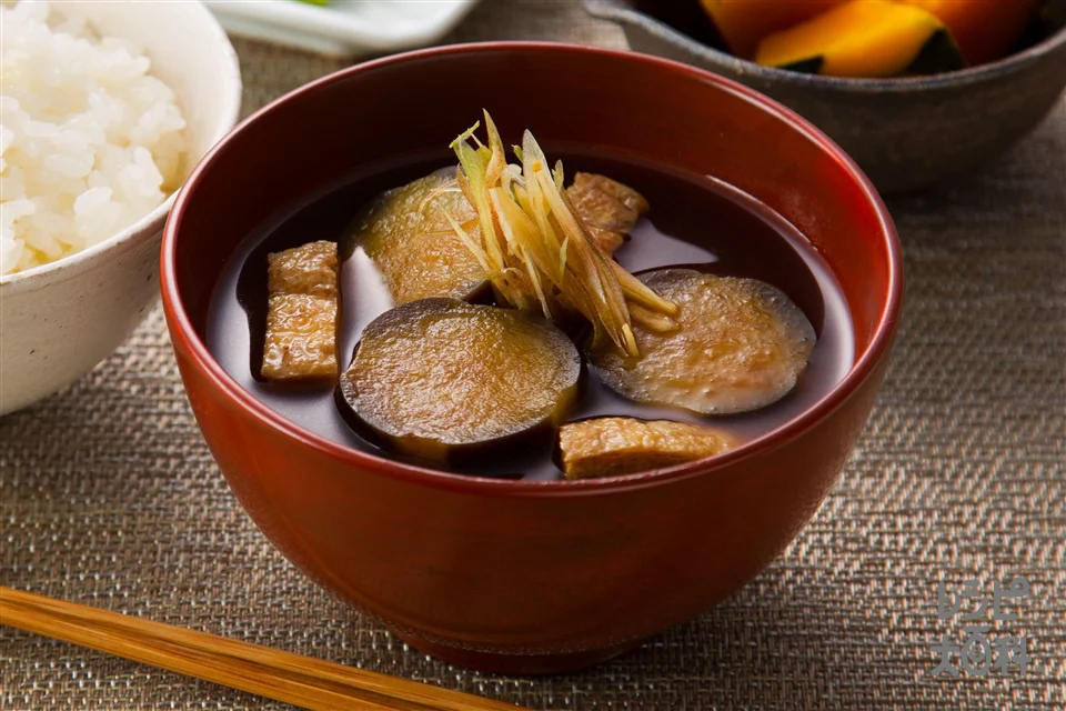 これぞ愛知県の味!「なすとみょうがのみそ汁」