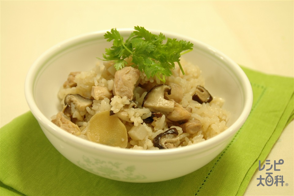 鶏肉としいたけの中華風炊き込みご飯の作り方 | レシピ |【味の素パーク】