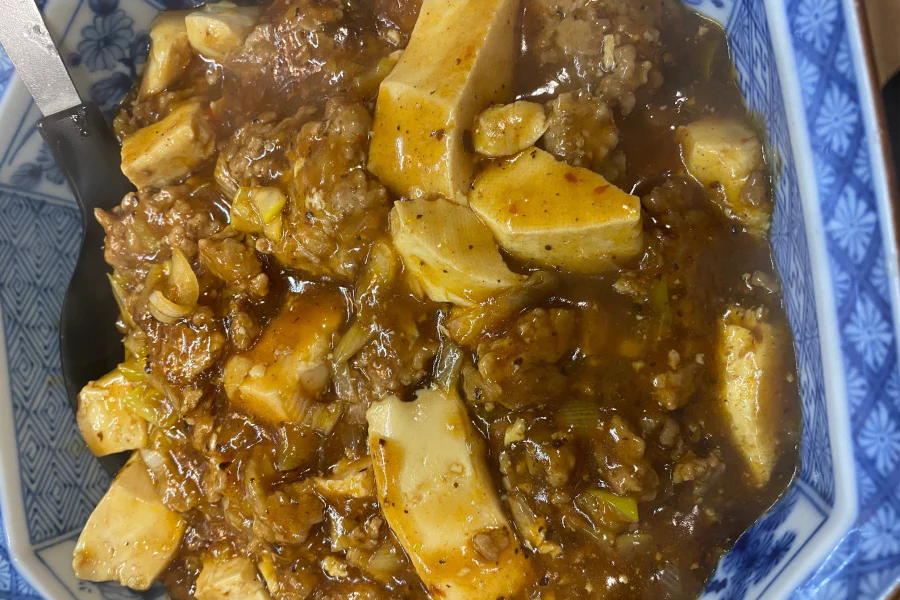 益田さんの自信作！お肉増量麻婆豆腐