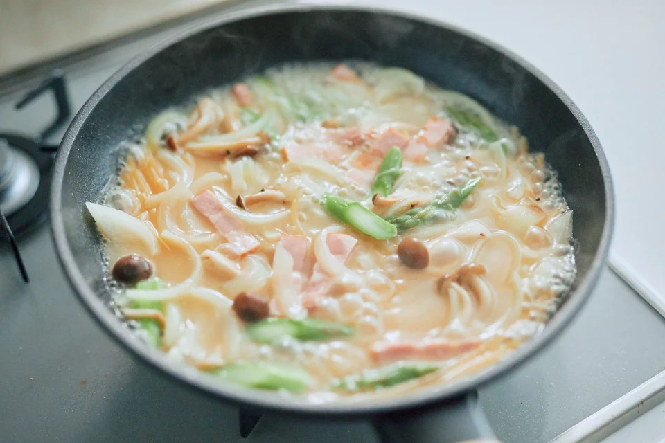 具たっぷり豆乳クリームパスタのつくり方_3_1