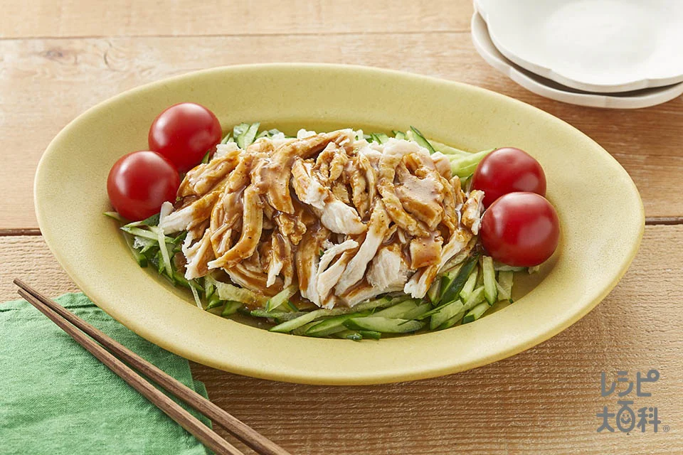 サラダチキンで簡単！棒棒鶏