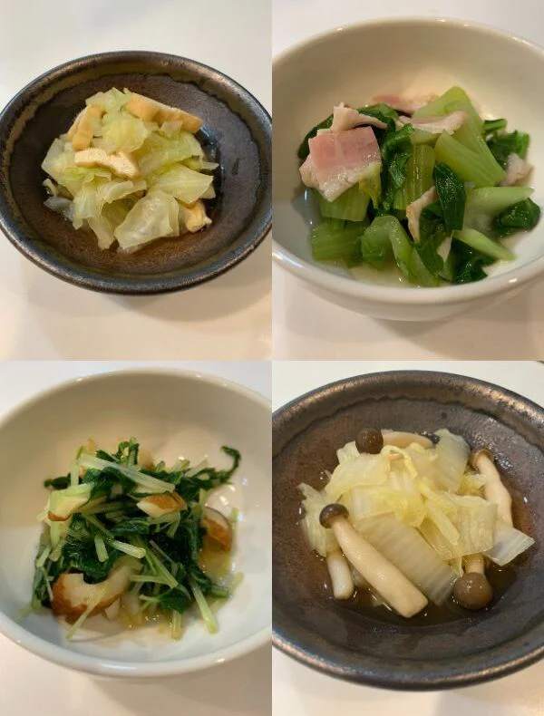 冷凍ストックで時短「野菜の煮浸し」
